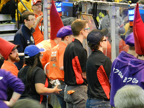 A picture of our alliance teams while playing a match.