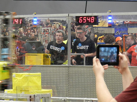 Our drive team concentrating while playing a match.